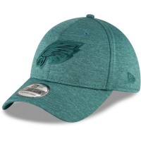 Men's Philadelphia Eagles New Era Heathered Midnight Green Heated Up 39THIRTY Flex Hat 3065412
